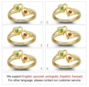 Sterling Silver Personalized Birthstone Ring JEWJORI101797